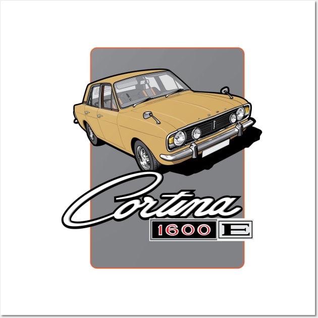 Ford Cortina 1600E Wall Art by Limey_57